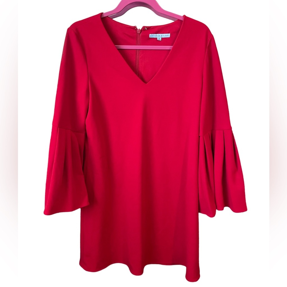 Antonio Melani Red Long Sleeve Dress